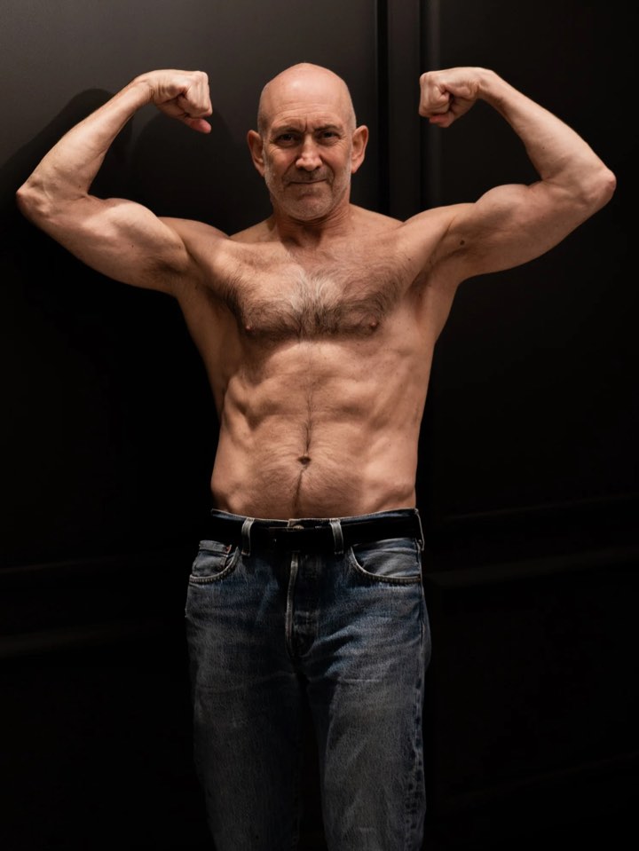 David Siegel, 66, lean and muscular
